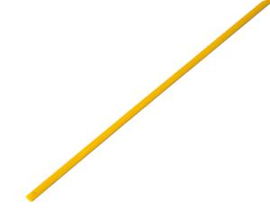 Трубка термоусаживаемая ТУТ нг 2,5/1,25мм, желтая, упаковка 50шт. по 1м REXANT